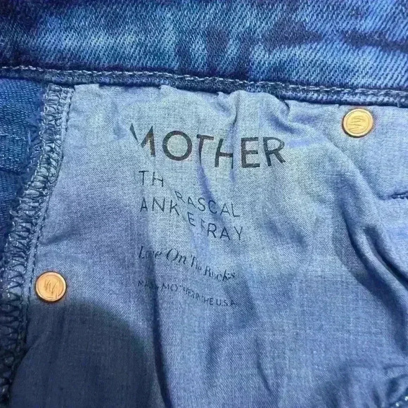 Mother The Rascal Ankle Fray Love on the rocks Size 25 - Picture 9 of 12